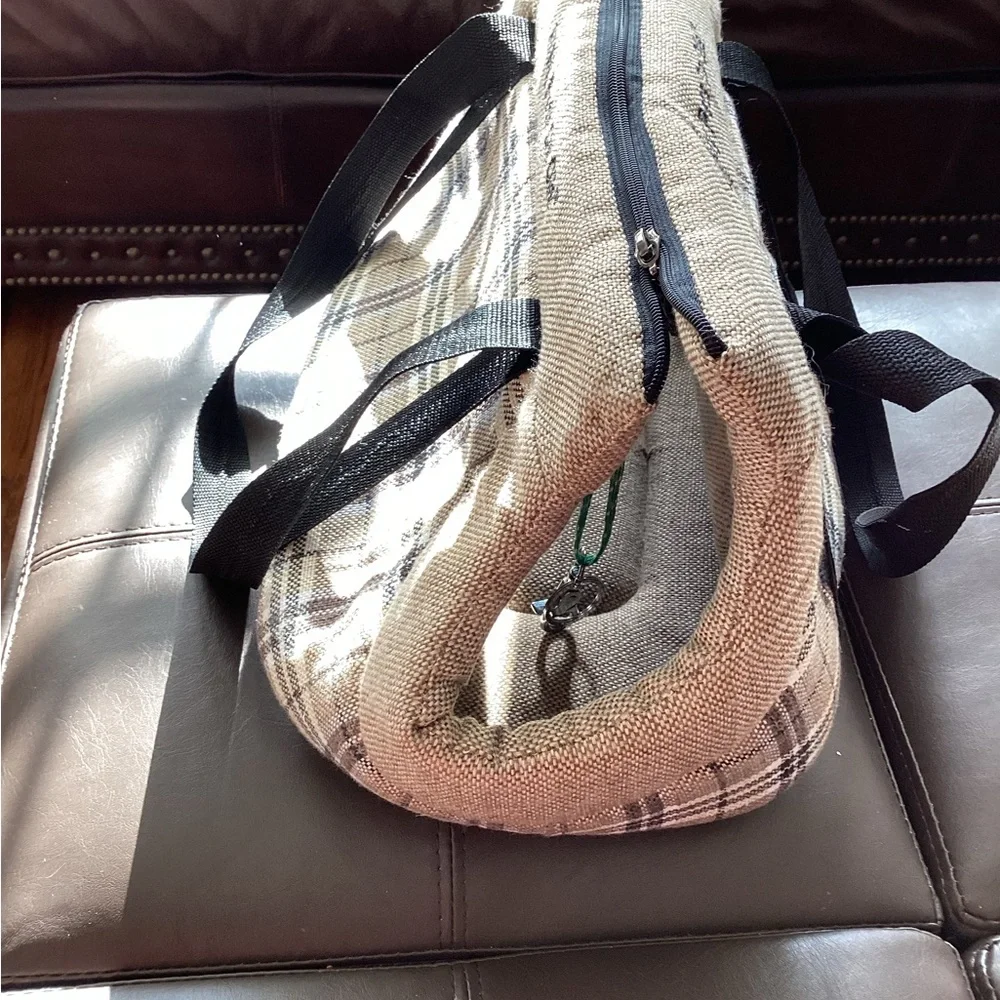 Plaid Dog Carrier Small Dog or cat